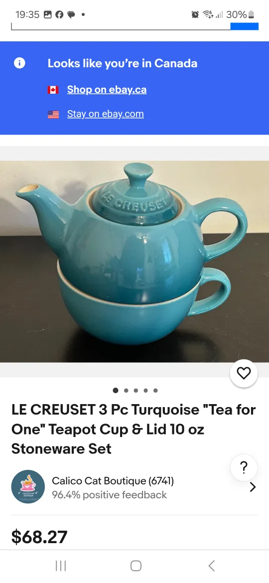 Le Creuset Tea for One Set - Teal image indicator(5)