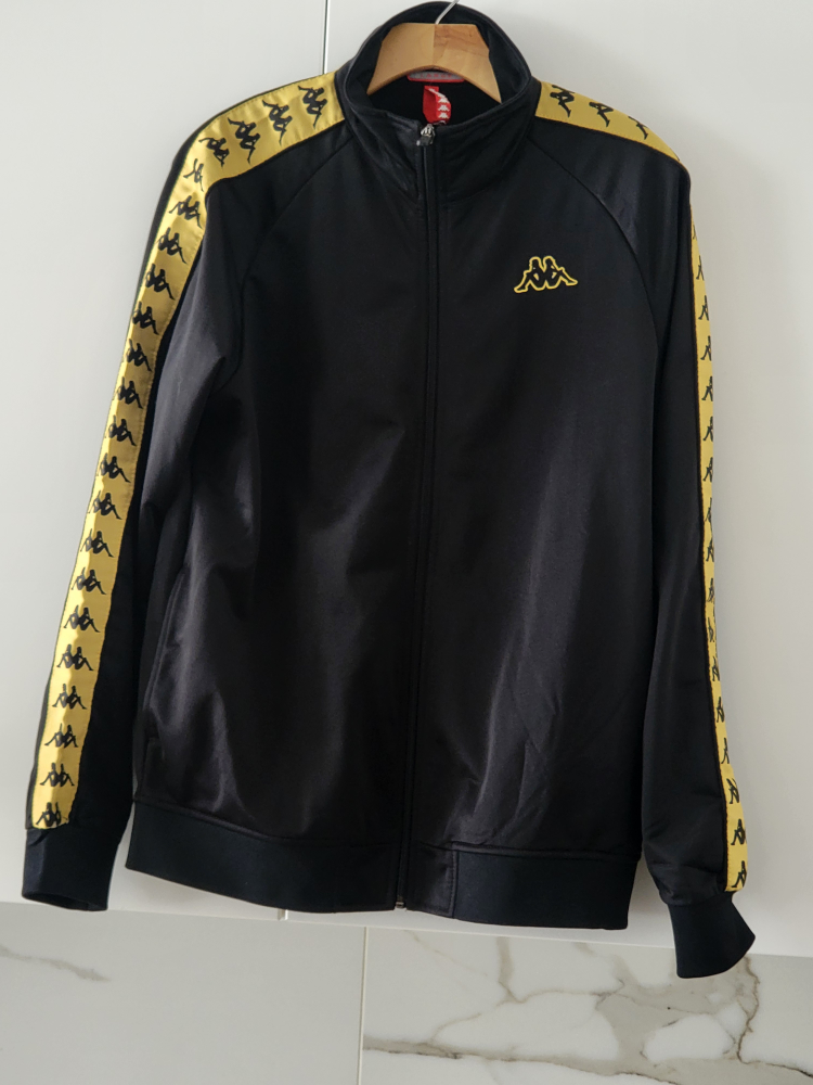 Black Kappa 222 Banda Track Jacket - Black and Gold - photo 2