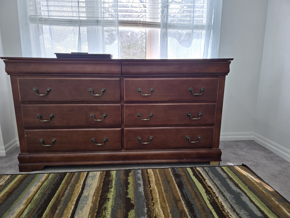 vintage Solid Wood Double Dresser
