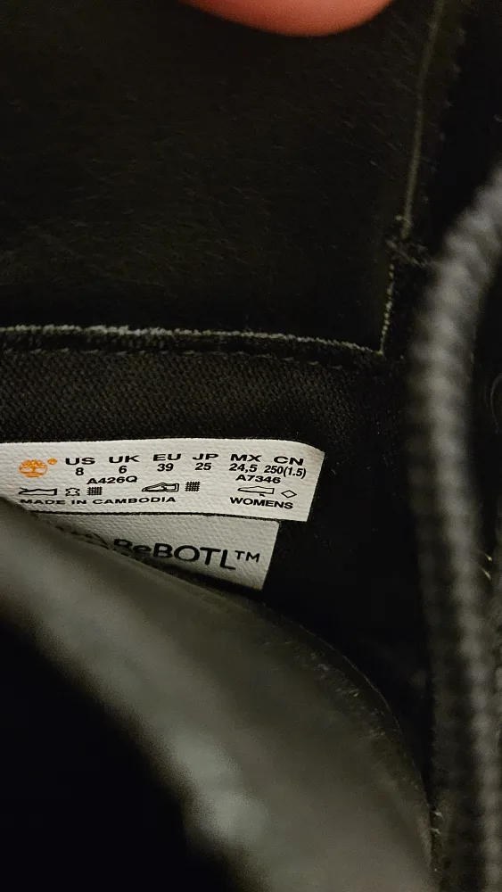 Timberland Women's Black Leather Boots - Size 8 image indicator(4)