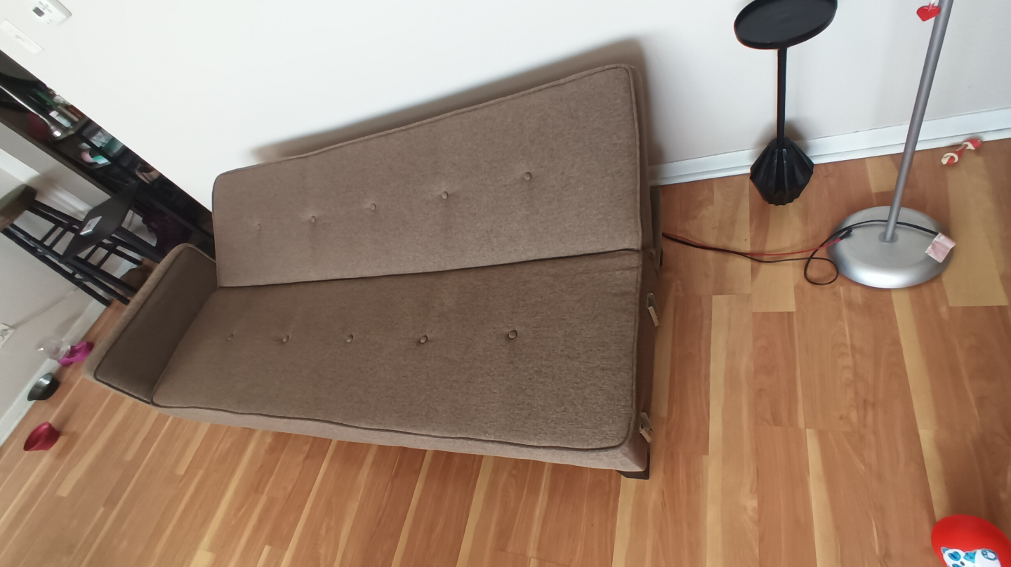 Brown Futon Sofa Bed - photo 5