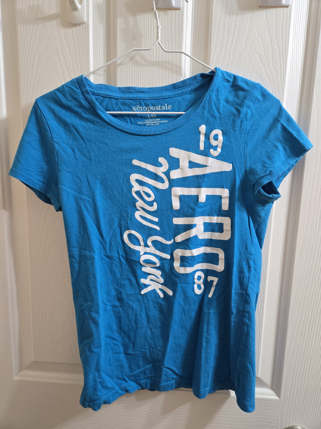 Aeropostale Teal T-Shirt Size L