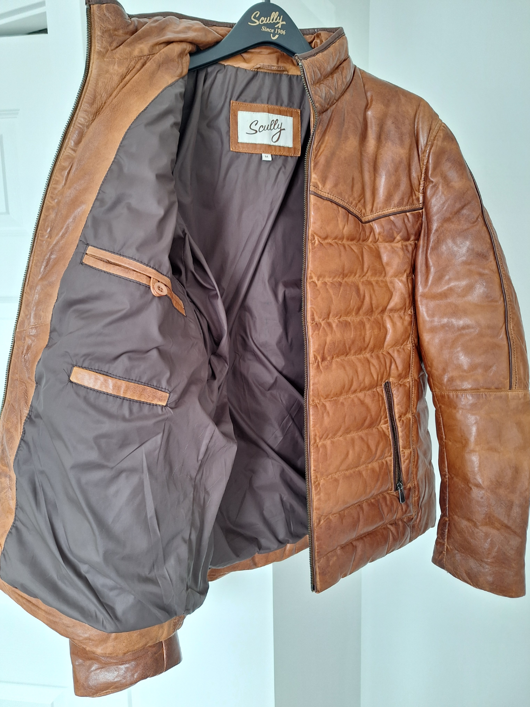 Men's Scully Leather Jacket - Size M - photo 5