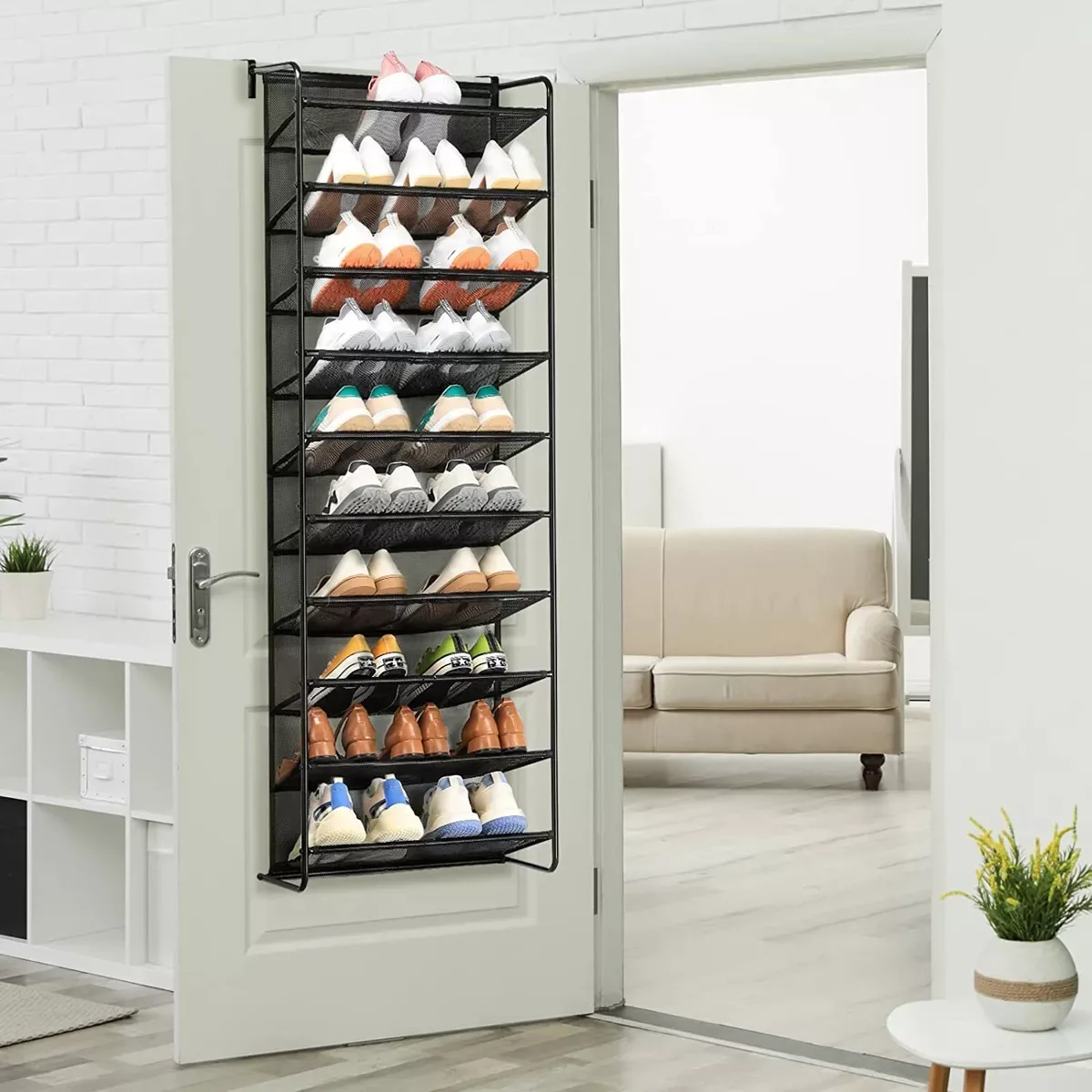 10 Tier Shoe rack Over The Door thumbnail