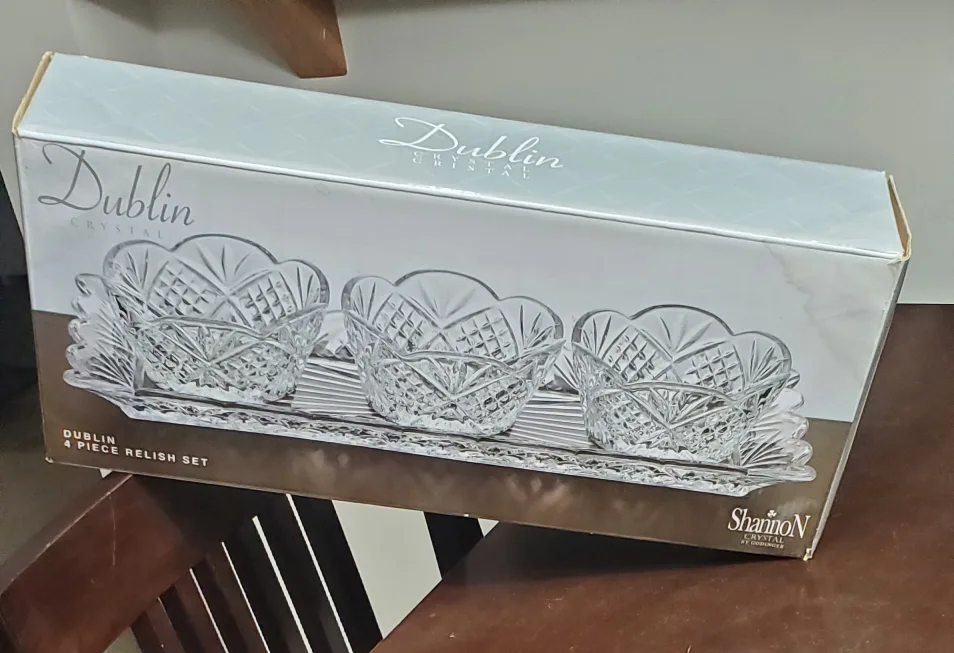 Dublin Crystal 4-Piece Relish Set thumbnail