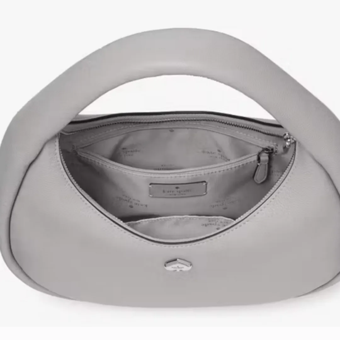 Kate Spade New York Grey Leather Shoulder Bag image indicator(7)