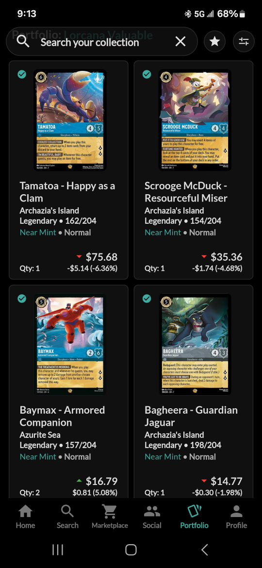 Lorcana Trading Cards - Various Characters & Rarities