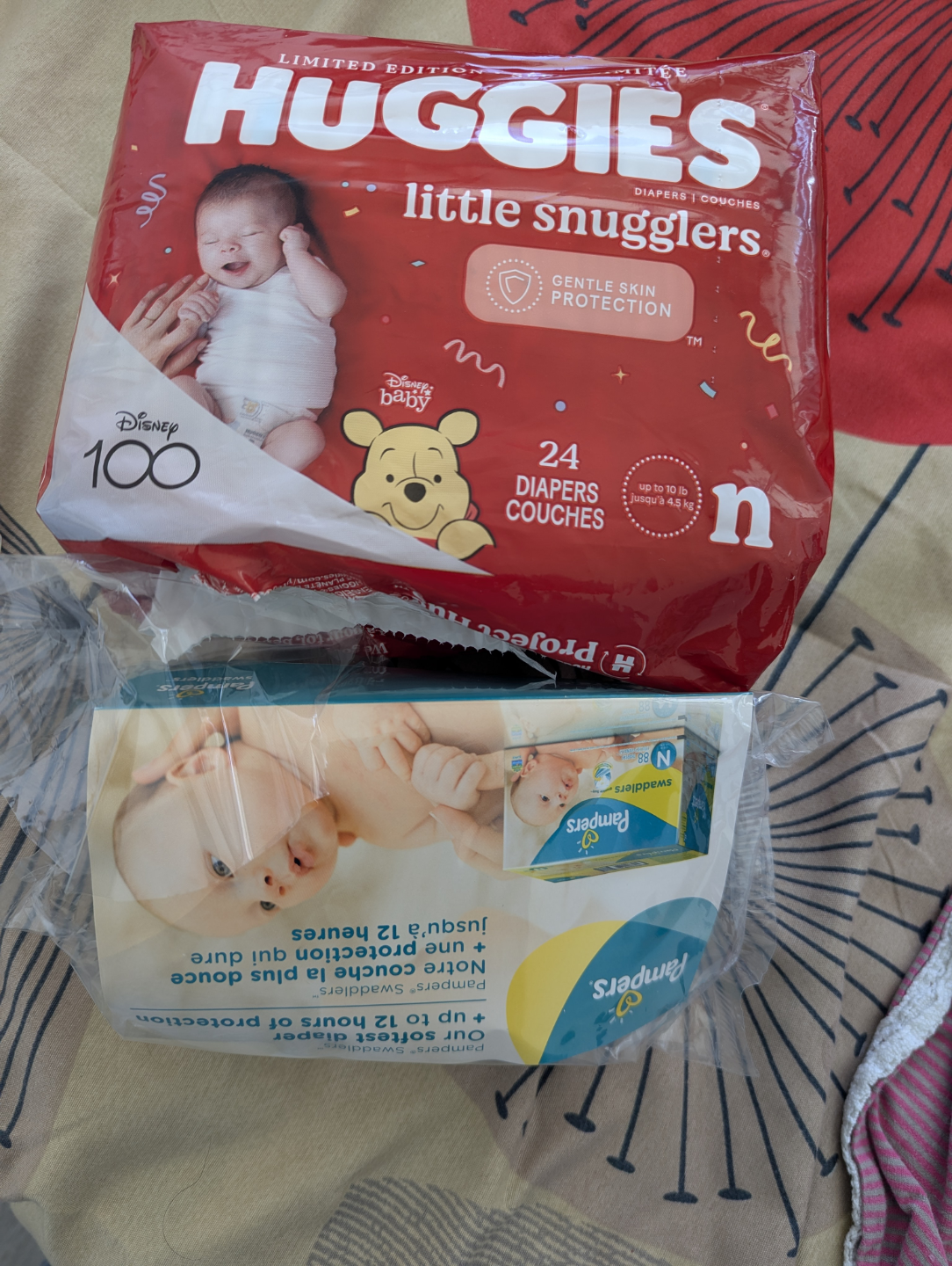 Huggies Little Snugglers & Pampers Swaddlers Diapers