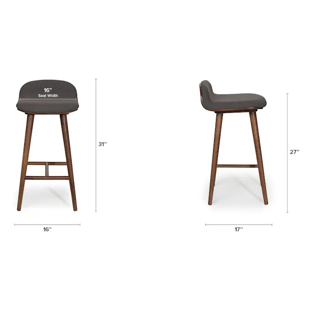 Article Sede Mid Century Counter Stools x 3 - photo 2