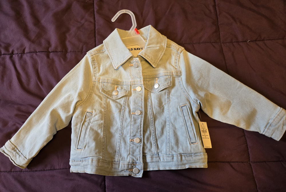 Old Navy Baby Girls Light Wash Denim Jacket