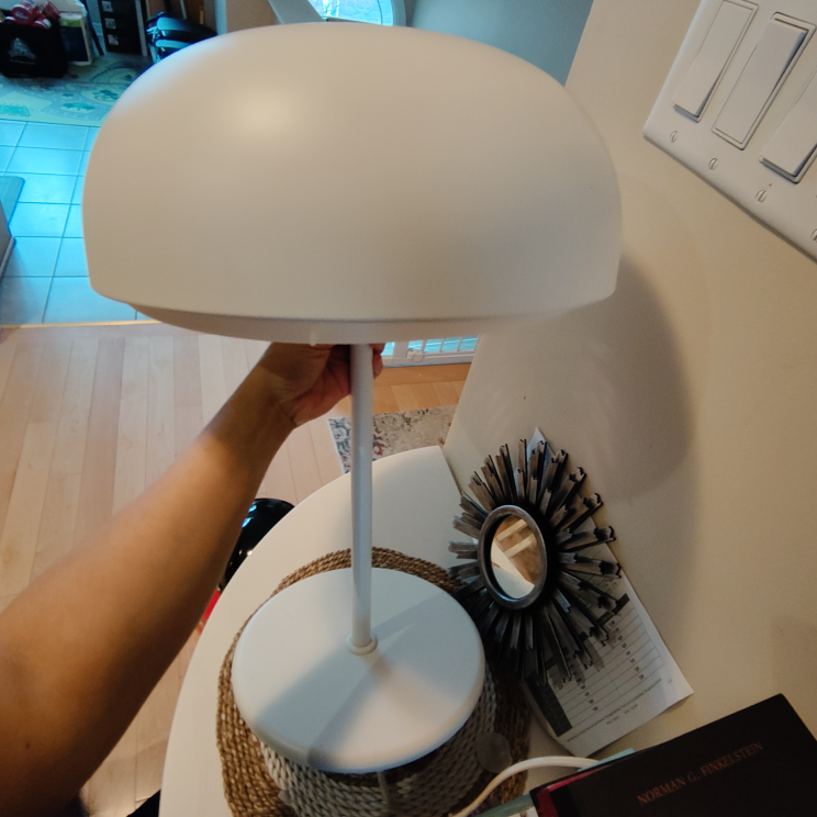 White Modern Table Lamp - photo 5
