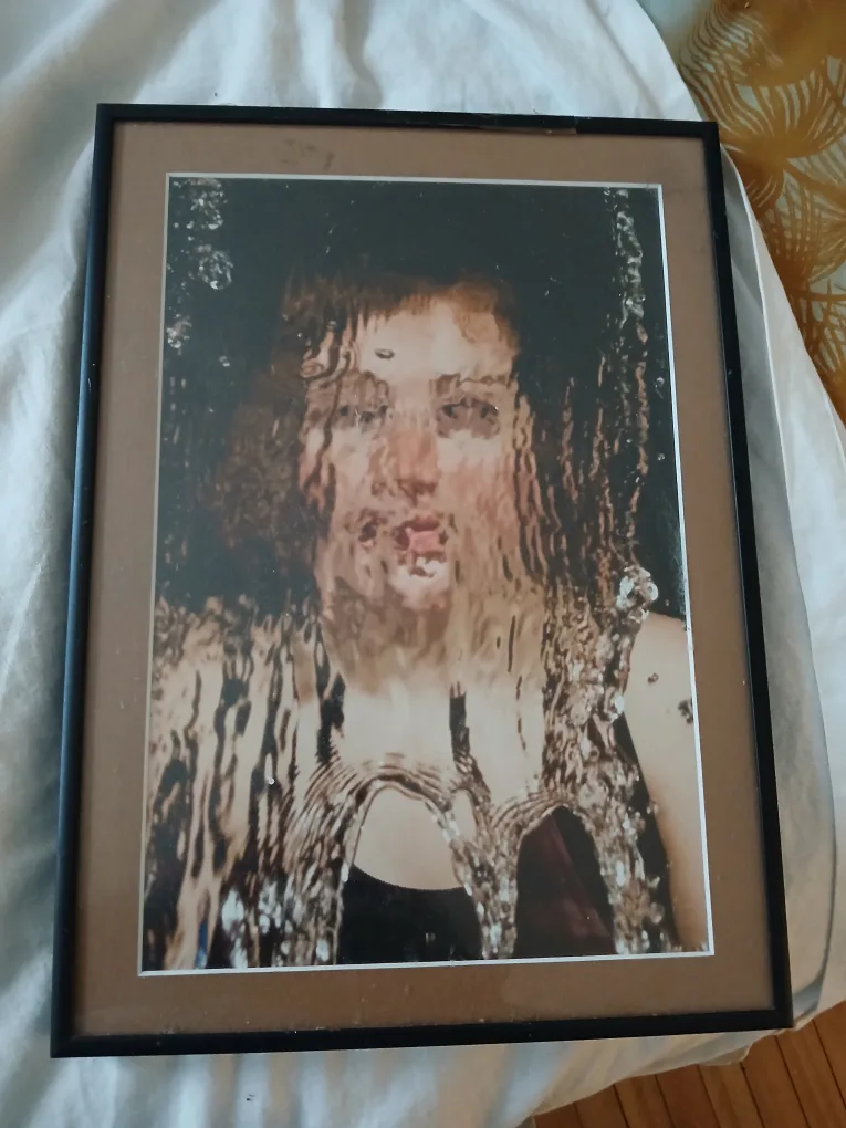 Framed Photograph of Woman Under Water thumbnail