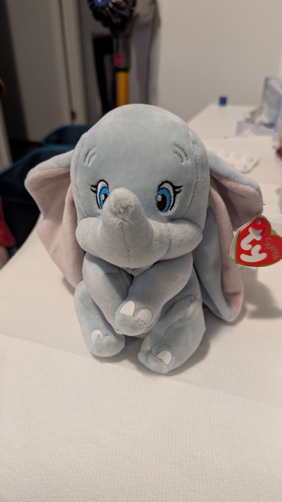 Disney Baby Dumbo Ty Beanie Baby Plush