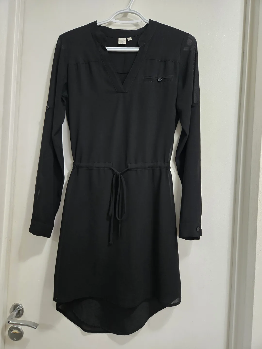 Sheer flowy cinched dress image indicator(3)