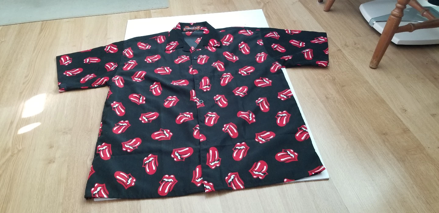 Rolling Stones button down shirt  , large