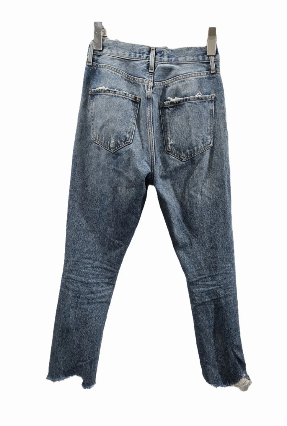 AGOLDE Riley High-Rise Straight Cropped Jeans Size 24 image indicator(9)