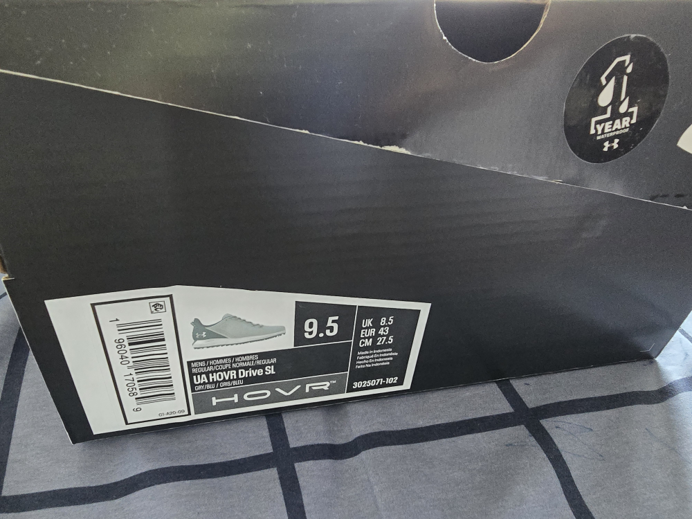 Men's Under Armour Hovr Drive SL Golf Shoes - Size 9.5