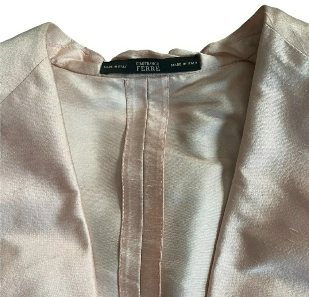 Gianfranco Ferre Couture Silk Long Blazer image indicator(4)