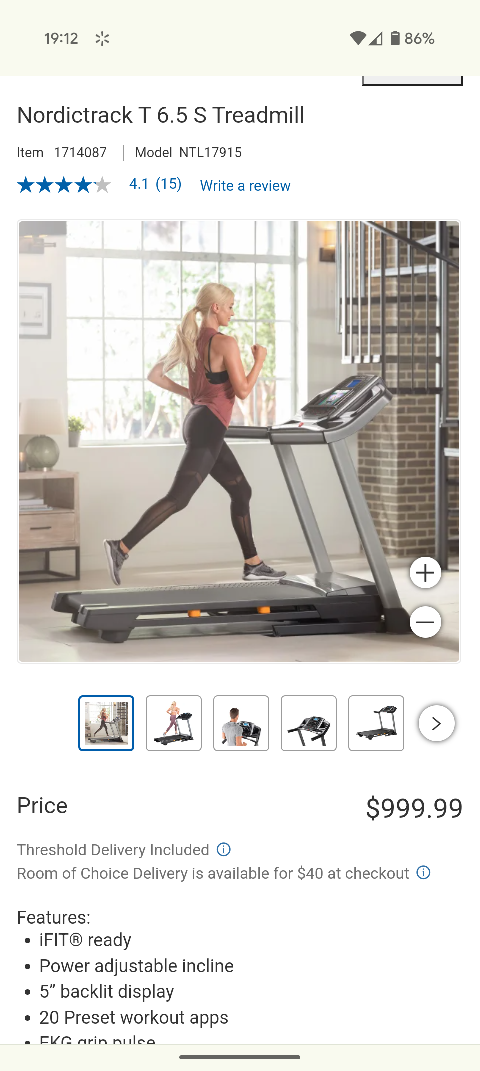 NordicTrack T 6.5 S Treadmill - photo 3