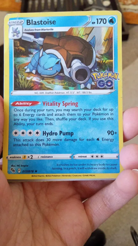 Pokemon Card - Blastoise 017/078 thumbnail