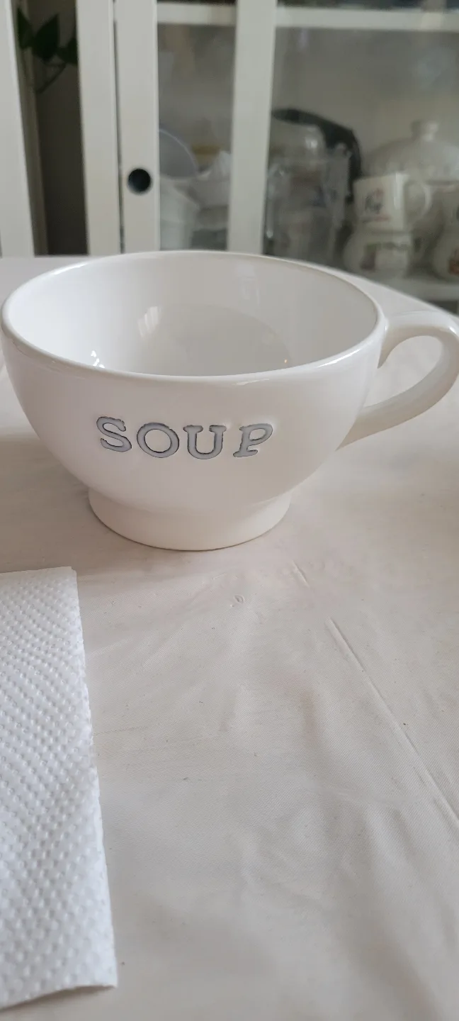 Large White Soup Mug thumbnail