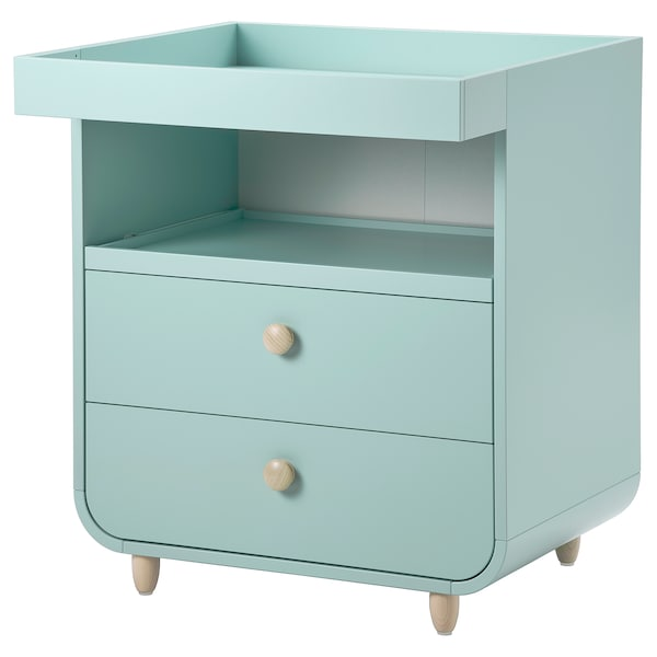 White Baby Changing Table with Drawers - photo 2