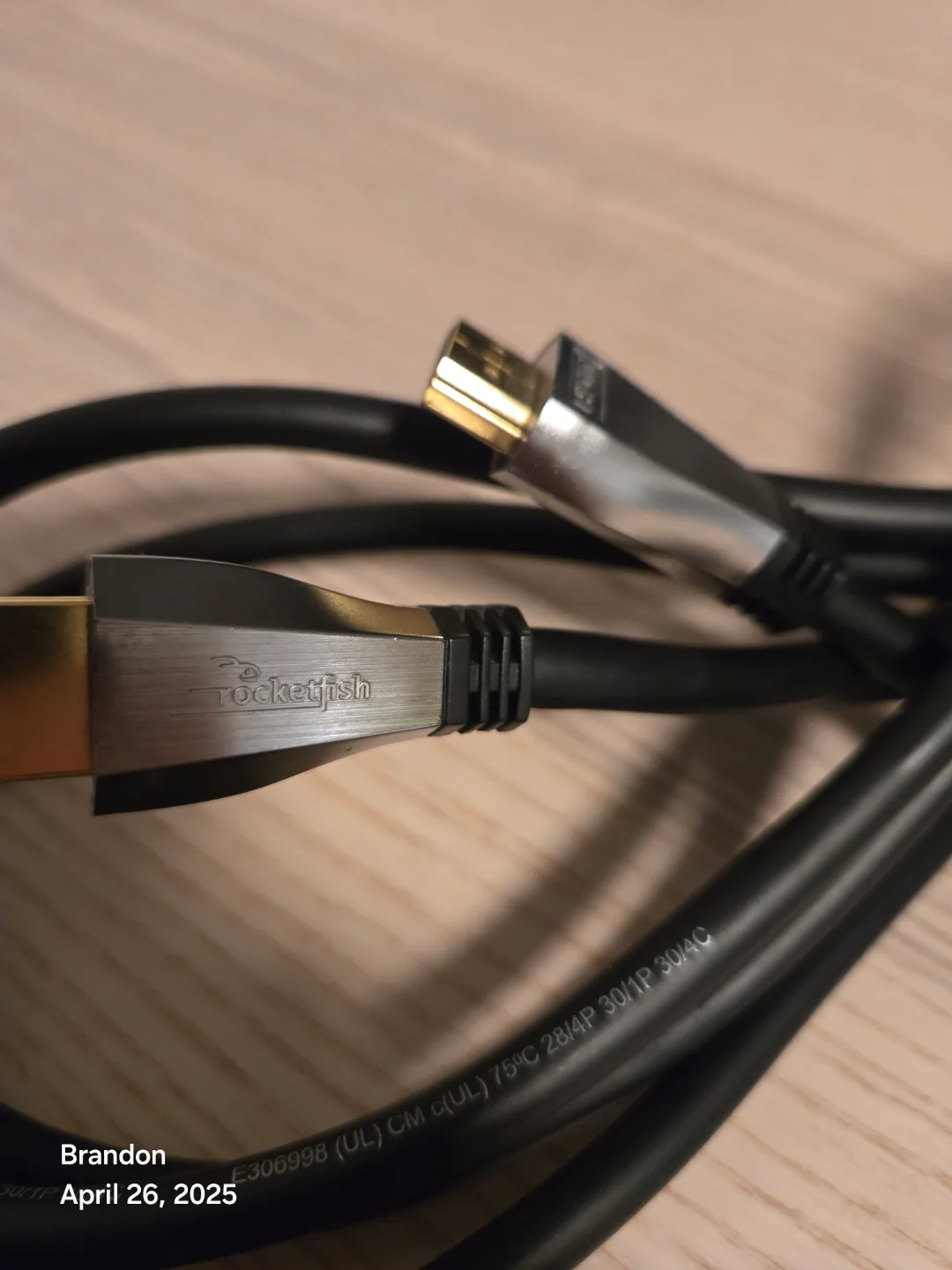 10' Rocketfish High Speed HDMI. In wall quality. Thick. image indicator(4)