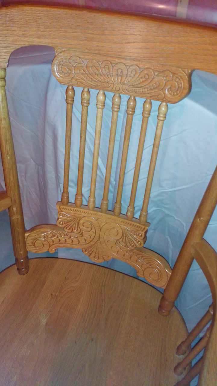 Solid Wood Swivel Office Chair - photo 2