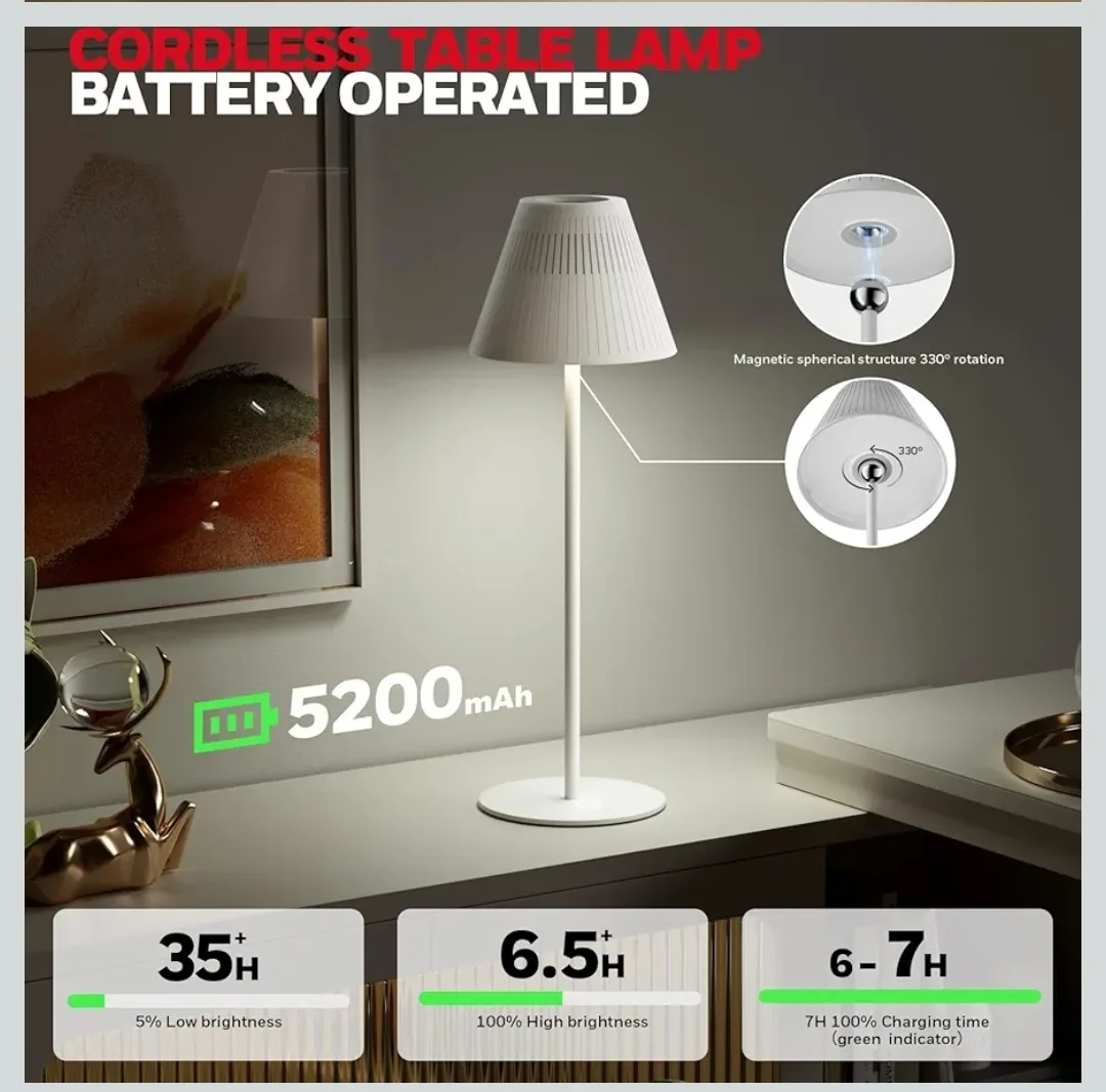 Honeywell cordless table lamp with RGB and colour temperature ad image indicator(2)