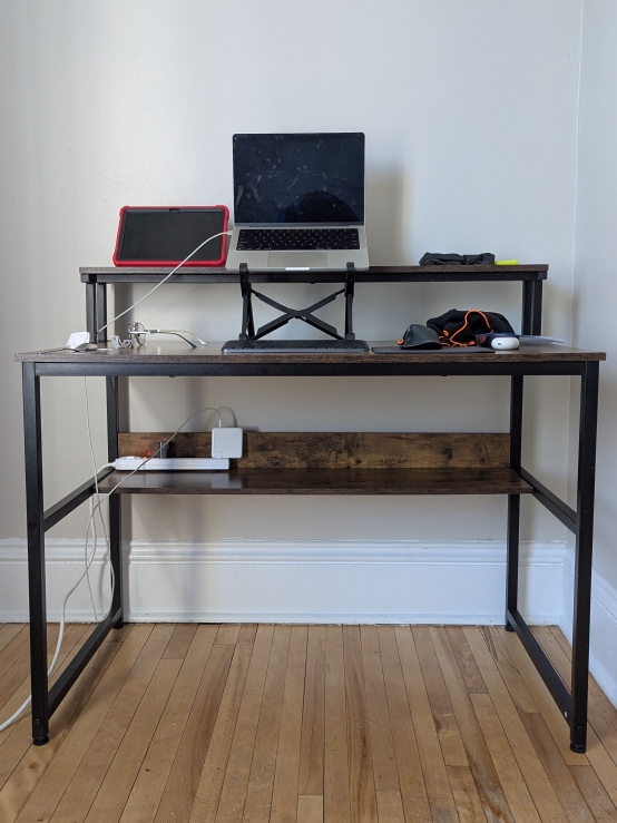 Desk with Monitor Raiser