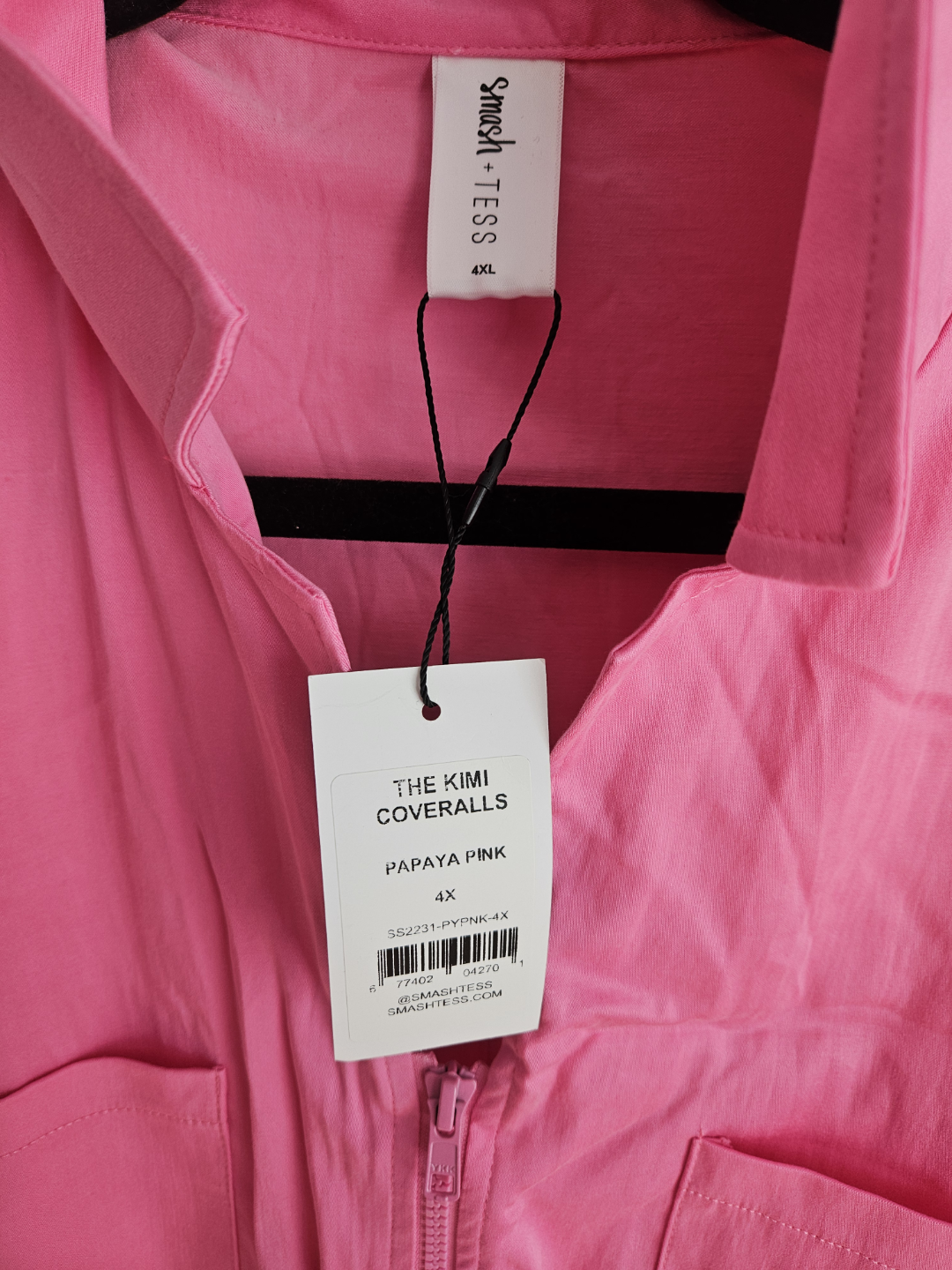 Smash + Tess The Kimi Coveralls - Papaya Pink - 4XL - photo 2