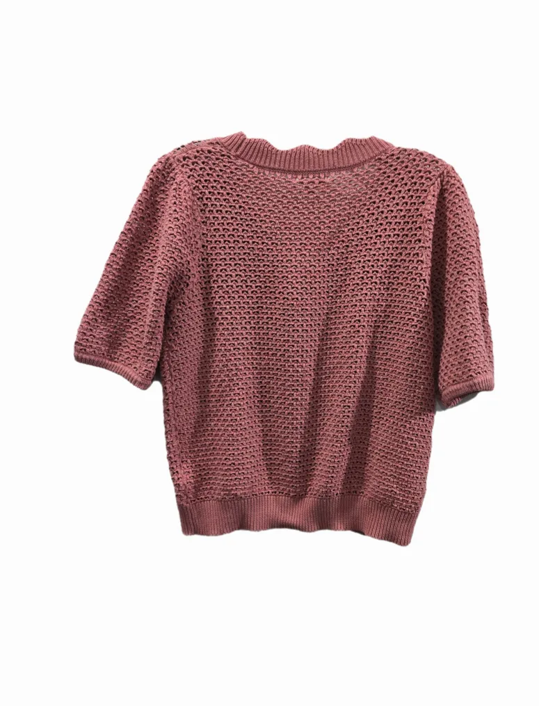 BNWTT Monsoon Half Sleeve Plain Cardigan In Pink Size M image indicator(8)