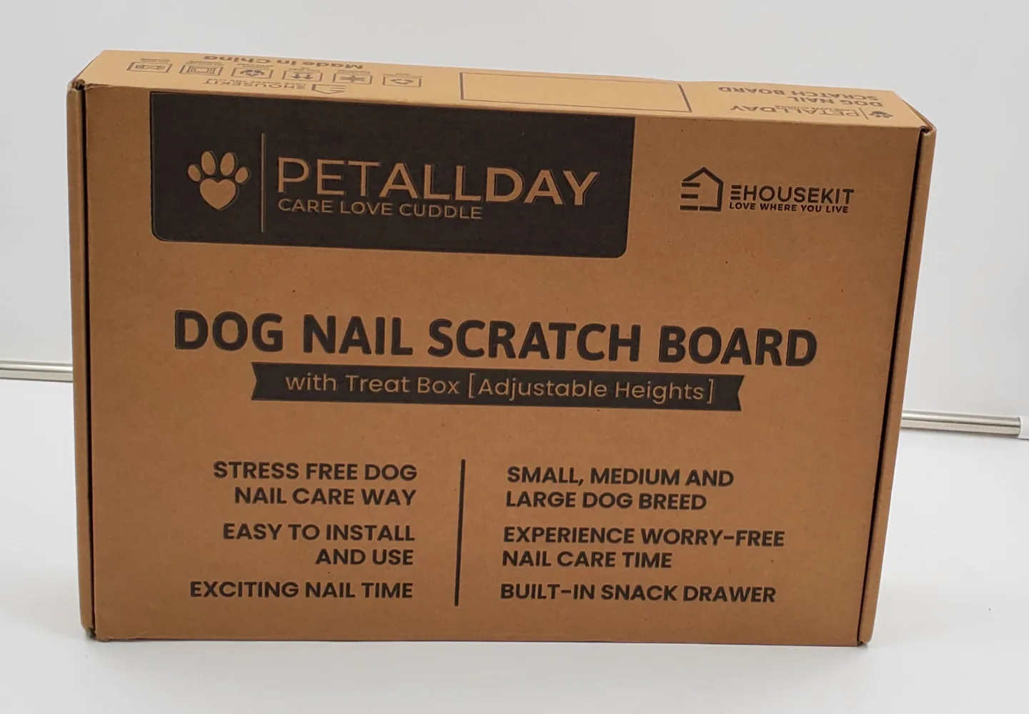 Petallday Dog Nail Scratch Board with Treat Box thumbnail