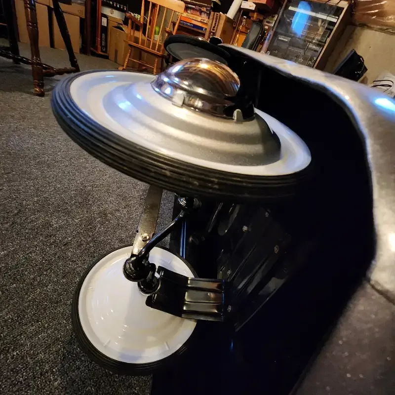 Vintage style  Black Police Chief Pedal Car image indicator(9)