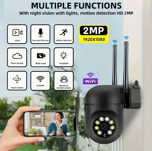 1080P Home Security Camera, Stealth color, brand new in box image indicator(2)