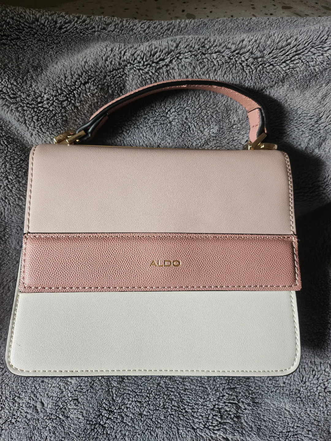 ALDO Two-Tone Satchel Handbag thumbnail