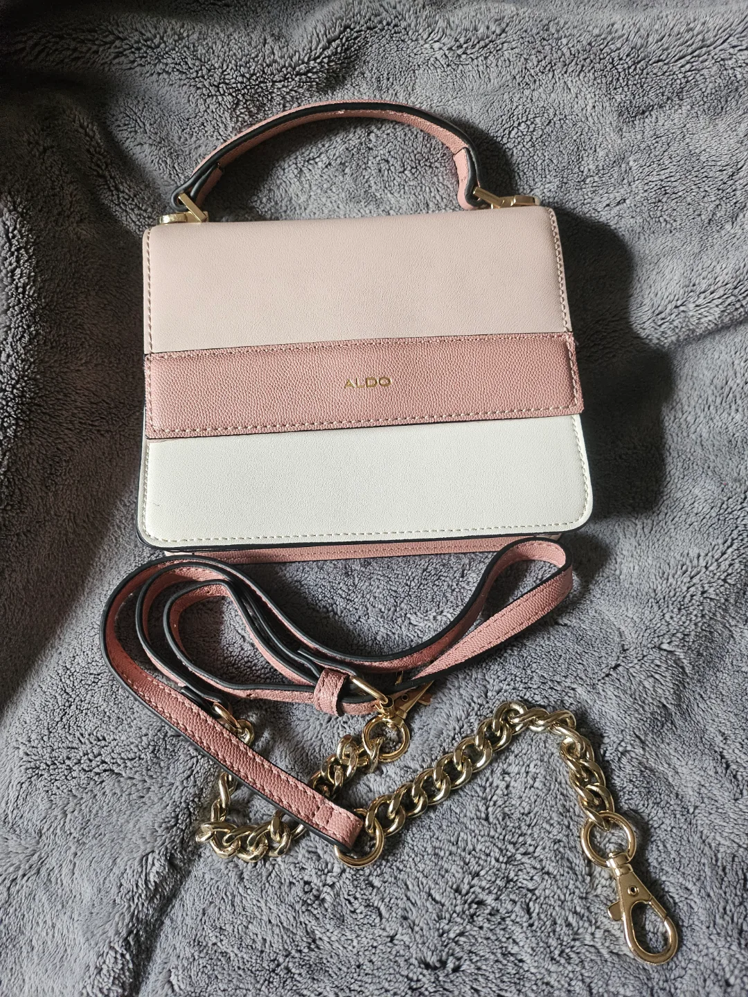 ALDO Two-Tone Satchel Handbag image indicator(2)