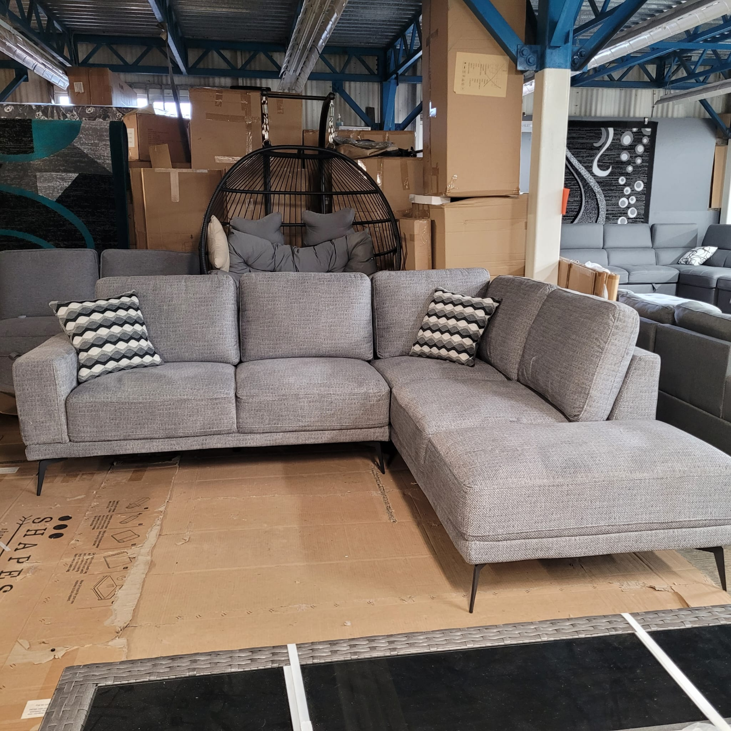 4-Seater Sectional Sofa – Light Grey (Warehouse Sale) - photo 3