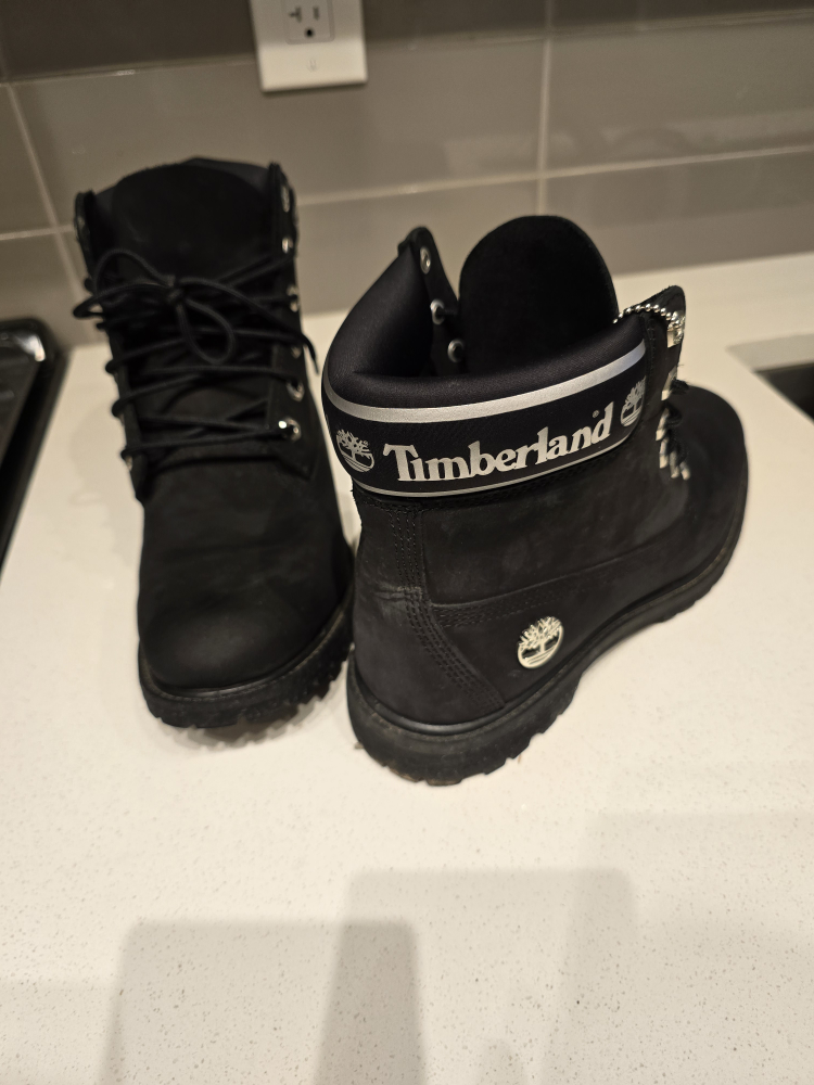 Timberland Black Leather Boots Size 10 - photo 4