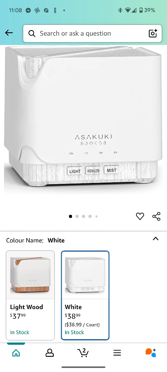 ASAKUKI Diffuser Humidifier image indicator(2)