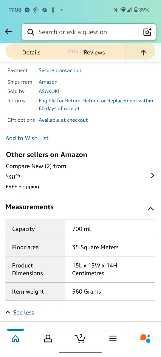 ASAKUKI Diffuser Humidifier image indicator(3)