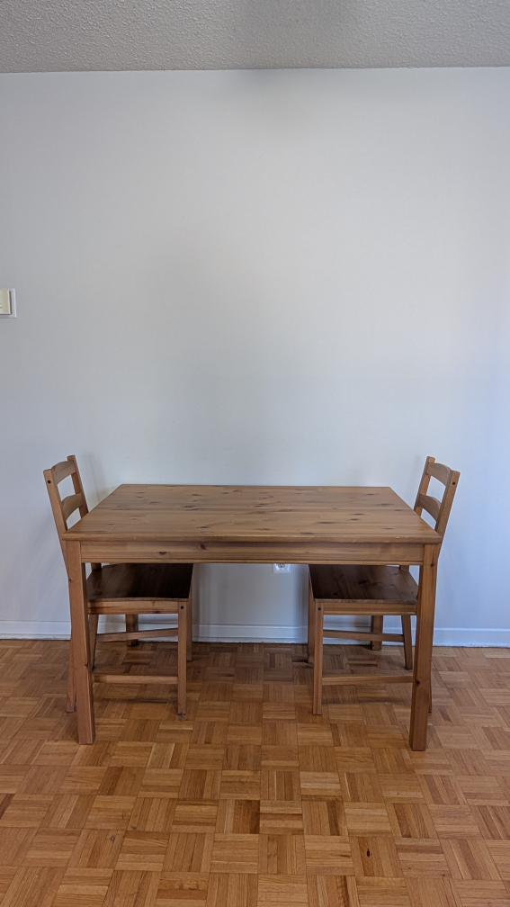 Moving Sale - IKEA Ingatorp Table with 2 Chairs