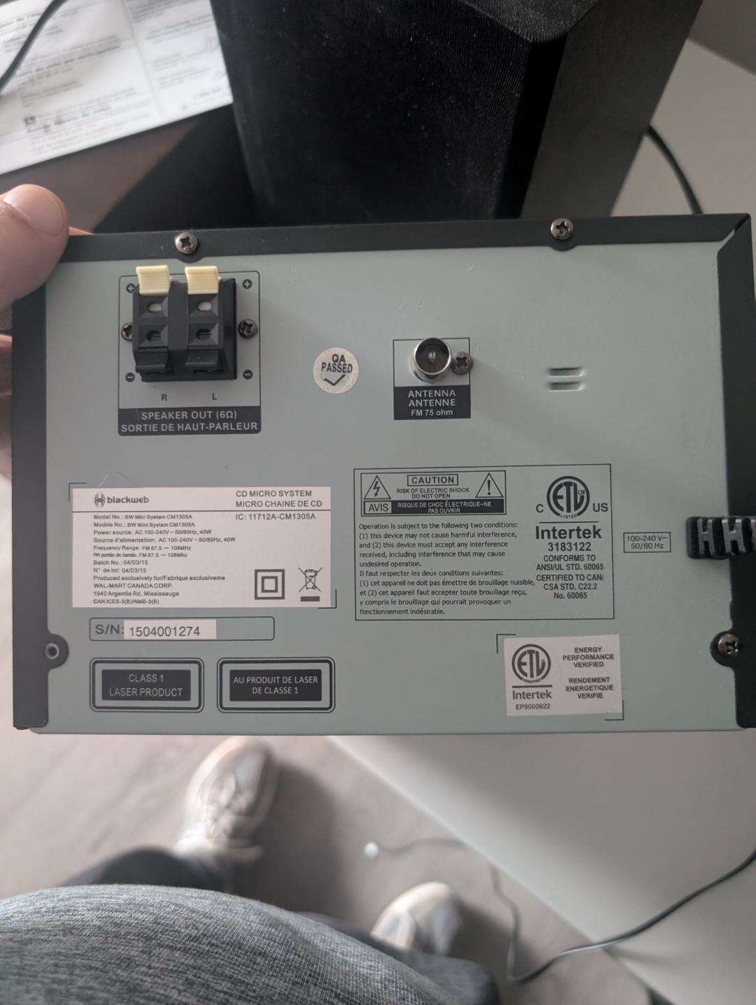 Blackweb Micro Stereo System with CD Player - photo 2