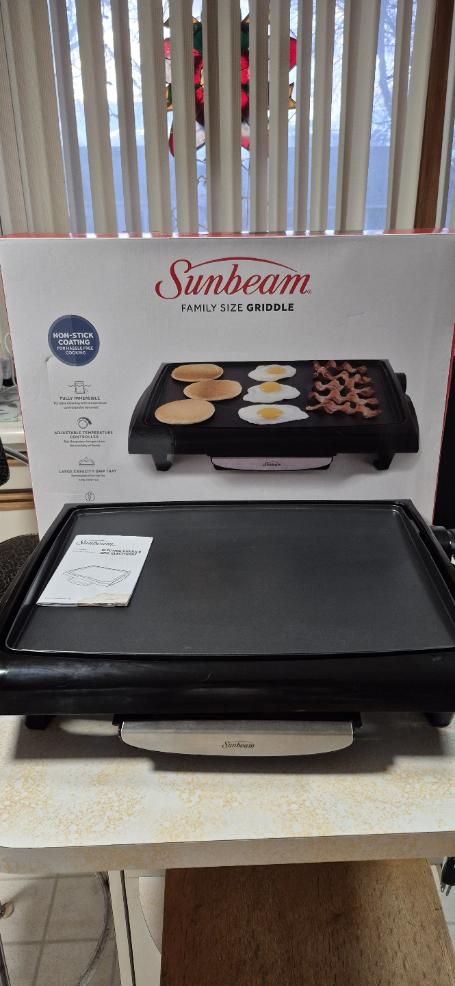 Sunbeam Family Size Griddle