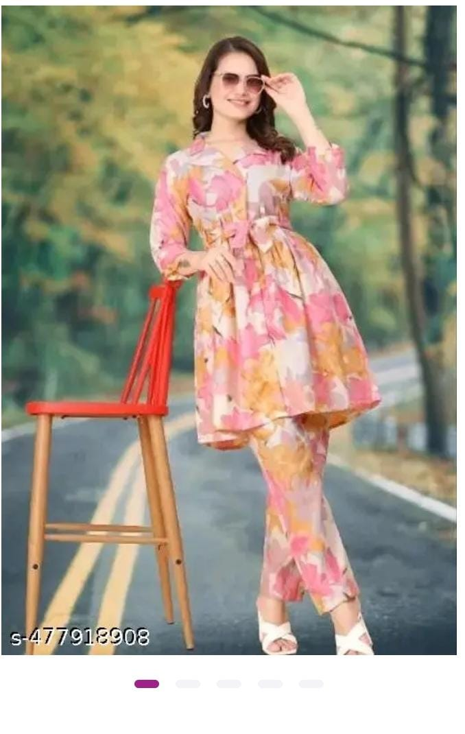Floral Print Two-Piece Shalwar Kameez