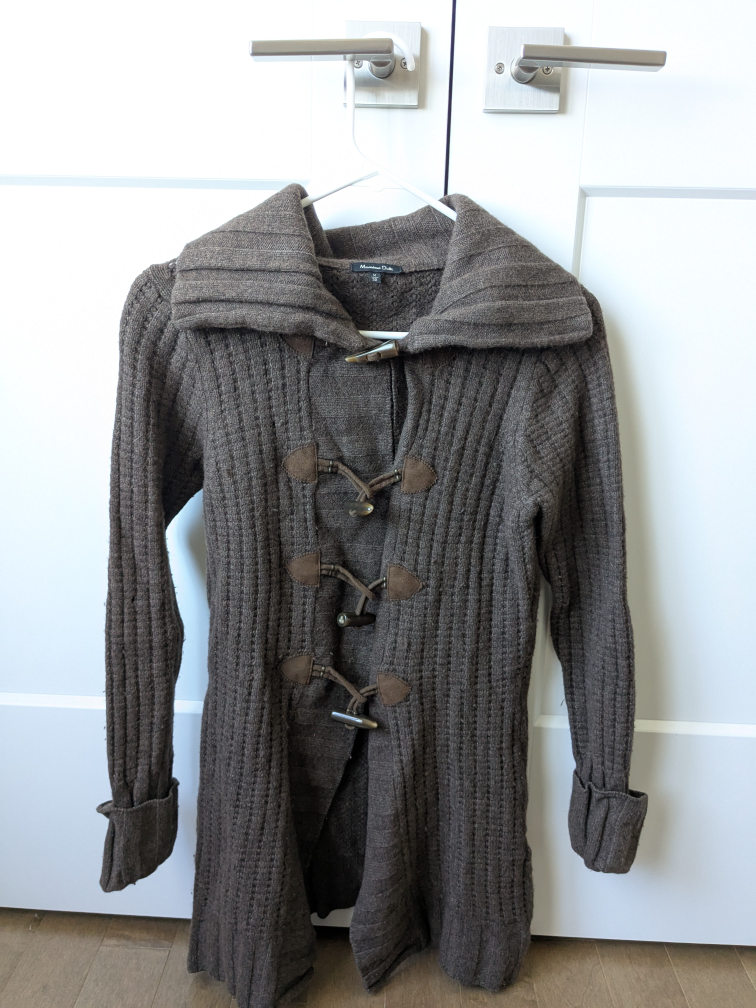 Massimo Duttie Merino Duffle Cardigan - Size M