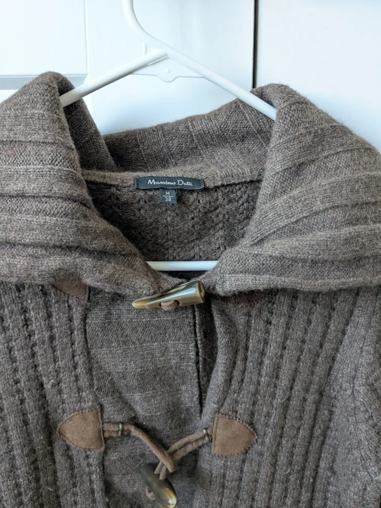 Massimo Duttie Merino Duffle Cardigan - Size M image indicator(2)
