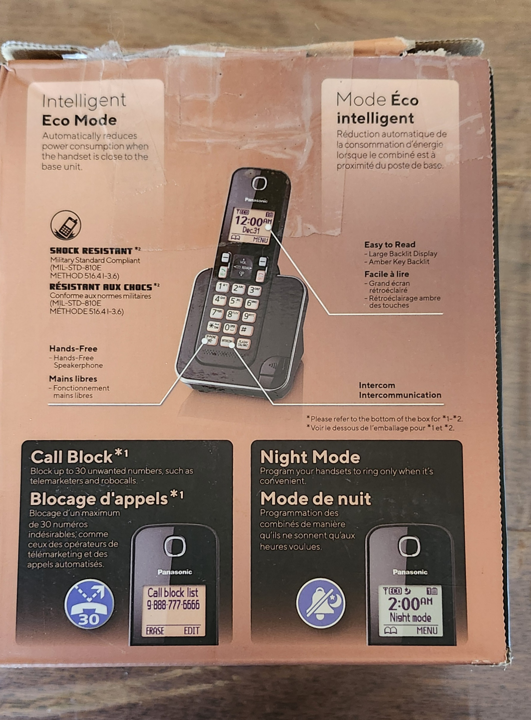 Panasonic KX-TGC383C 3-Handset Digital Cordless Phone - photo 2