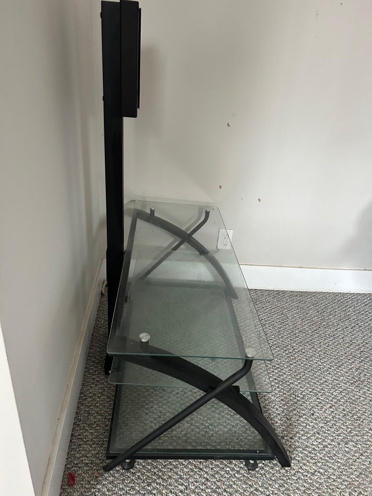 Glass TV Stand with Mount - photo 3