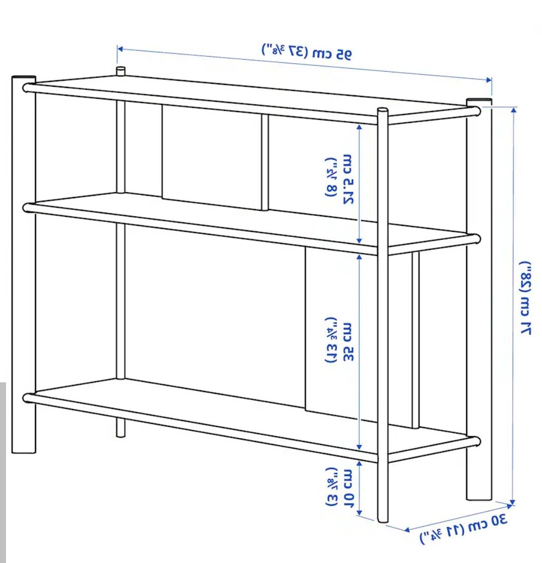 MOVING OUT SALE - IKEA HEMNES 3-shelf TV Rack/Side table - photo 2